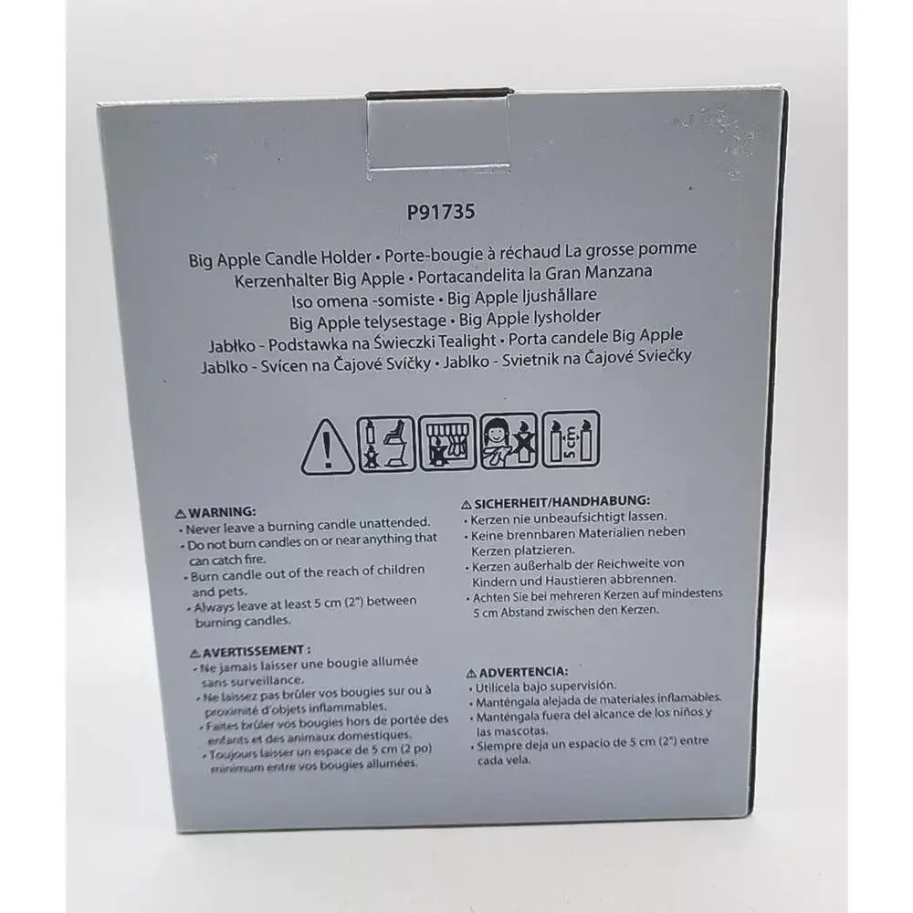 PartyLite Jonathan Adler Big Apple candle holder NIB P4H/P91735